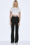 NOISY MAY NMPASA HW FLARED PANTS NOOS - Flared pantalon - High-waist - Elastische tailleband - M