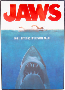 Jaws - poster met verlichting - met lijst - USB-kabel (31cm x 21,5cm x 3,5cm)