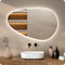 Mirlux Badkamerspiegel met LED Verlichting & Verwarming – Wandspiegel Asymmetrisch – Anti Condens