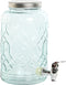 Items Drank dispenser Beverages Tap - 3.6 Liter - bewerkt glas/metaal - tapkraan/deksel