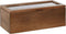 Items Theedoos/opbergdoos Ceylon - 4-vaks - Acacia hout - 26 x 9 x 9 cm - met doorzichtige deksel