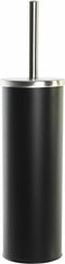 Items WC/Toiletborstel - klassieke houder - polystone - zwart - 39 x 10 cm
