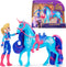 Unicorn Academy – Pop Isabel & Eenhoorn River - met 2 rijaccessoires en borstel - Speelfigurenset