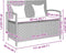 vidaXL - Tuinbank - met - kussen - poly - rattan - zwart