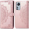 iMoshion Hoesje Geschikt voor Xiaomi 12 Lite Hoesje Met Pasjeshouder - iMoshion Mandala Bookcase - Rosé Goud