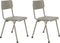 Zuiver Back To School Tuinstoel - Groen - Set van 2