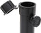 vidaXL - Parasolvoet - inklapbaar - voor - Ø38/48 - mm - stok - staal - glanzend - zwart