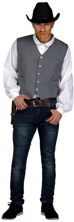 Kostuums voor Volwassenen My Other Me Grijs Cowboy Vest