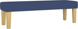 vidaXL - Bankje - 100x30x30 - cm - stof - blauw