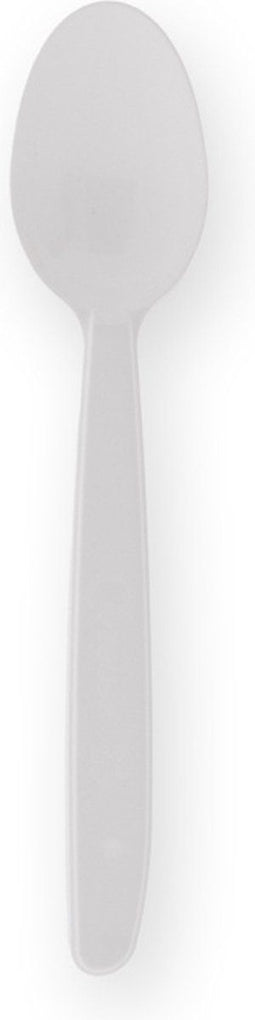 Koffielepels herbruikbaar, PP 13 cm wit (100 stuks)