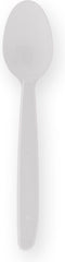 Koffielepels herbruikbaar, PP 13 cm wit (100 stuks)