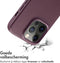 Accezz iPhone 14 Pro - Back Cover - MagSafe Leather - Heath Purple