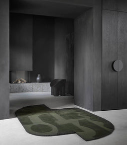Brink en Campman - Brink en Campman Twinset Mural Forest 121107 Vloerkleed - 200x350 - Rechthoek - Laagpolig Tapijt - Modern - Groen