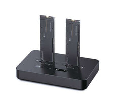 Gembird DD2-U3M2 - Desktop dual drive dockingstation - USB Type-C M.2 NVME en SATA - zwart