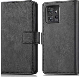 imoshion Hoesje Geschikt voor Motorola ThinkPhone Hoesje Met Pasjeshouder - imoshion Luxe Bookcase - Zwart