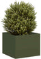 vidaXL - Plantenbak - 40x40x30 - cm - staal - olijfgroen
