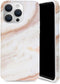 Selencia iPhone 15 Pro Max - Back Cover - 100% gerecycled - Marmer Wit