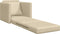 vidaXL - Hoefslaapbank - 2-in-1 - Crème - 74x77x81 - cm - Stof