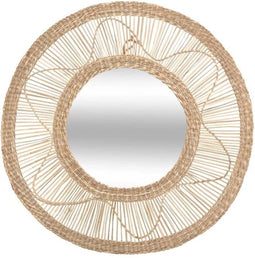 Bloemenspiegel Zeegras - ˜58 cm - Beige