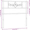vidaXL - Hoofdbord - 80 - cm - metaal - wit