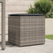 vidaXL - Kussenbox - Grijs - 50x50x50 - cm - Poly - Rattan