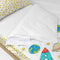Gewatteerd beddengoed met ritssluiting HappyFriday Mr Fox Space Rocket Multicolour 105 x 200 cm