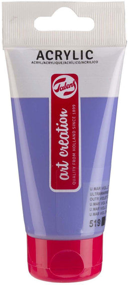 Acrylverf tac 519 ultramarijnviolet licht 75ml | Tube a 75 milliliter