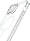 ITSKINS Doorzichtig Hoesje geschikt voor Apple iPhone 14 MagSafe Telefoonhoesje Hardcase | ITSKINS Backcover Shockproof | Geschikt voor MagSafe | Geschikt voor Draadloos Opladen met Magnetische Ring | MagSafe Case - Transparant