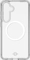 ITSKINS Doorzichtig Hoesje geschikt voor Samsung Galaxy S24 FE MagSafe Telefoonhoesje Hardcase | ITSKINS Backcover Shockproof | Geschikt voor MagSafe | Geschikt voor Draadloos Opladen met Magnetische Ring | MagSafe Case - Transparant