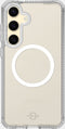 ITSKINS Doorzichtig Hoesje geschikt voor Samsung Galaxy S24 FE MagSafe Telefoonhoesje Hardcase | ITSKINS Backcover Shockproof | Geschikt voor MagSafe | Geschikt voor Draadloos Opladen met Magnetische Ring | MagSafe Case - Transparant