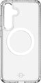 ITSKINS Doorzichtig Hoesje geschikt voor Samsung Galaxy S25 MagSafe Telefoonhoesje Hardcase | ITSKINS Backcover Shockproof | Geschikt voor MagSafe | Geschikt voor Draadloos Opladen met Magnetische Ring | MagSafe Case - Transparant