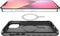 ITSkins Hoesje geschikt voor Apple iPhone 13 MagSafe Telefoonhoesje Hardcase | ITSkins SupremeMagClear Backcover Shockproof | Geschikt voor MagSafe | Geschikt voor Draadloos Opladen met Magnetische Ring | MagSafe Case - Grijs