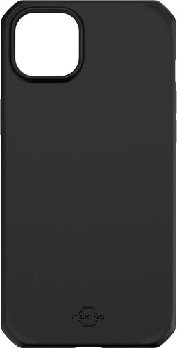 ITSkins Hoesje geschikt voor Apple iPhone 13 Telefoonhoesje Flexibel TPU | ITSkins SpectrumSilk-R Backcover Shockproof | Schokbestendig iPhone 13 Telefoonhoesje | Anti Shock Proof - Zwart