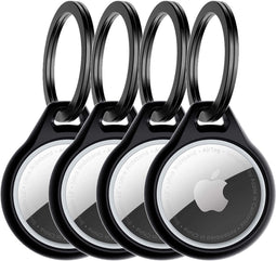 ITSKINS Level 2 Air Cover Solid Apple AirTag Hoesje Zwart (4-Pack)