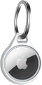ITSKINS Level 2 AirCover Solid Apple AirTag Sleutelhanger Hoesje Wit