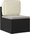 vidaXL - Ligbed - Kussen - voor - Rugleuning - Crème - 50x40x12 - cm - Oxford - Stof