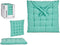Giftdecor Stoelkussen Decorama - binnen/buiten - mintgroen - 40 x 40 x 5 cm - polyester