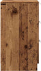 vidaXL - Nachtkastje - 40x36x65 - cm - bewerkt - hout - oud - houtkleurig