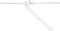 Glams Ketting Hart 1,0 mm 40 + 5 cm - Gerhodineerd Zilver