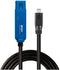 Lindy 43381 - USB 3.2 C/A Actieve Verlengkabel - 8 m - Blauw/Zwart