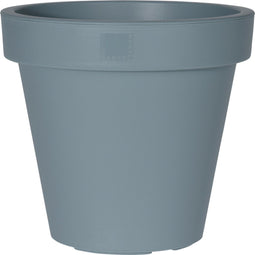 Pro Garden Plantenpot/bloempot Botanic - Tuin buiten - kunststof - blauw - Dia 40 cm - rond