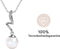 Yolora Dames Ketting - Parel en Kalpa Camaka Kristallen - 18K Wit Verguld - Zilverkleurig