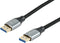 Equip DisplayPort 2.1 - Premium Kabel 3m - 16K/60Hz 54Gbps Zilver Zwart