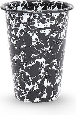 Crow Canyon Emaille Retro Beker Black Marble