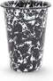 Crow Canyon Emaille Retro Beker Black Marble