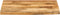 vidaXL - Tafelblad - met - natuurlijke - rand - 40x40x3,8 - cm - massief - mangohout
