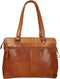 Leren Laptop Schoudertas - Kansas - Brandy Cognac