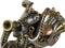 Decoratieve figuren Home ESPRIT Grijs Multicolour Motorfiets 30 x 11 x 14 cm