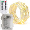 Gezellige Binnenverlichting Set – 15m LED Kerstlichtjes – Warm Wit met Afstandsbediening en Timer