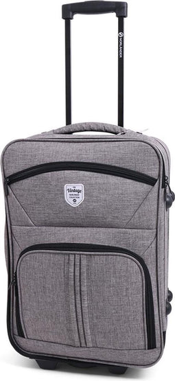 Norlander Handbagage Koffer Bilbao 35L - Handbagage Trolley - Grijs
